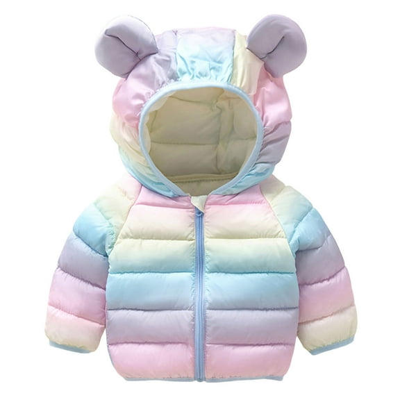 Kogui Toddler Girl Winter Jacket Baby Winter Coat with Hooded Toddler Boys Girls Puffer Jackets 6 12 Months (Multicolour,6-12 Months)