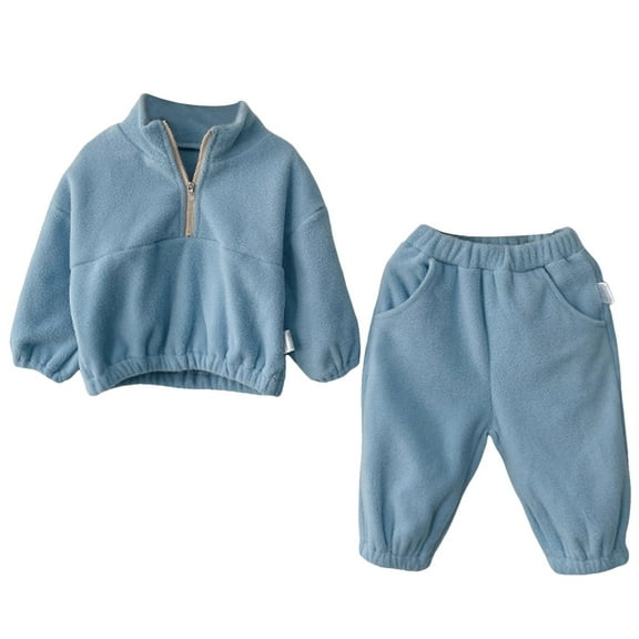 Kogui Toddler Girls Clothes Toddler Girl Clothes Floral Printed Sweatshirt Pants 2Pcs Fall Outfits Set Size 3 6 Months (Sky Blue,3-6 Months)