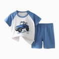 thumbnail image 1 of Kogui Toddler Golf Outfit Toddler Boy Short Set Little Boy Clothes Casual Crew Neck Short Sleeve T-Shirt and Short Sets Summer Outfits 3 6 9 12 18 24 Months 2T 3T 4T 5T 6T 7T (Blue,4-5 Years), 1 of 3