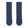 thumbnail image 1 of Kogui Toddler Knee High Socks Knee High Socks for Girls Seamless Knee Socks Cable Knit Uniform Socks Cotton Long Socks Kids Dress Socks Size 0-18 (Blue,0-18 Years), 1 of 5