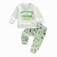 thumbnail image 1 of Kogui Toddler Outfits for Boys Tracksuit Athletic Sweatsuits Sets Hooded Sweatshirt and Jogger Sweatpants Clothing Sets for Kids 3 6 9 12 24 Months 2T 3T 4T (Light Gray,18-24 Months), 1 of 9