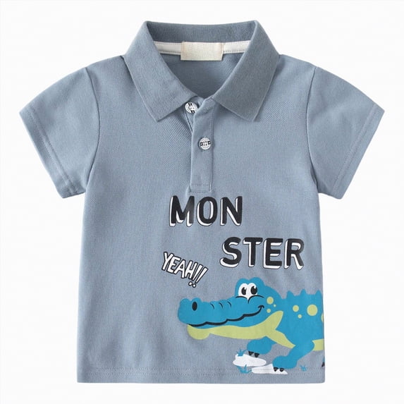 Kogui Toddler Polo Toddler To Youth Boys Polo Kids Collared Golf Shirt School Uniform 4T 5T (Blue,4-5 Years)