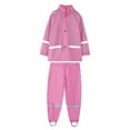 thumbnail image 1 of Kogui Toddler Rain Suit Kids Rain Gear Boys Girls Youth Waterproof Rain Suit Breathable Reflective Raincoat and Pants (Hot Pink,10 Years), 1 of 8