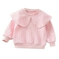 thumbnail image 1 of Kogui Toddler Shirts Girls Girls Long Sleeve Shirts Soft Crewneck Long-Sleeve T-Shirts Basic Tagless Layering Tees Size 6T 7T (Pink,6-7 Years), 1 of 7