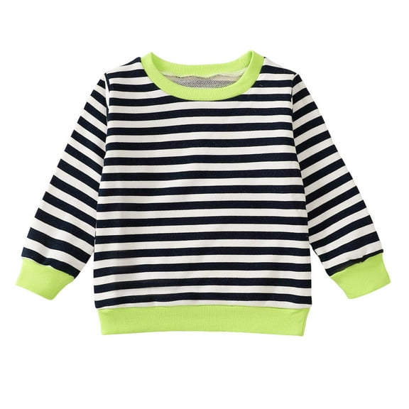 Kogui Toddler Shirts for Girls Long Sleeve Tops for Newborn Baby for Infant Boys, Girls, Unisex Size 12 18 Months (Navy,12-18 Months)