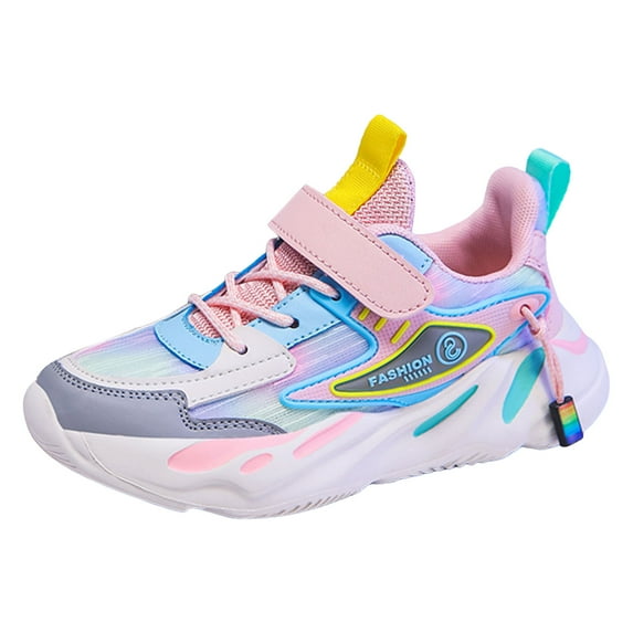 Kogui Toddler Shoes Boys Little Kids Athletic Sneakers Casual Shoes for Boys Size 2 (Pink,Big Kids 2)