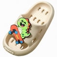 thumbnail image 1 of Kogui Toddler Slippers Boys Non Slip Toddler Classic Skin-Friendly Comfortable Lightweight Boys Girls Slip On Water Shoes Slippers Size 9 (Khaki,Toddler 9), 1 of 7
