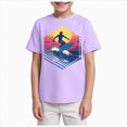 thumbnail image 1 of Kogui Toddler Tshirts Boys Tshirts Kids Baby Cartoon Short Sleeve Crewneck T Shirts Tops Tee Clothes for Children 5T 6T (Purple,5-6 Years), 1 of 4