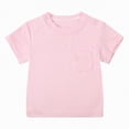 thumbnail image 1 of Kogui Tshirts for Kids Boys Boys Shirts Kids Tshirts Toddler Short Sleeve T-Shirts Basic Crew Neck Tops Summer Uniform Clothes 6 9 Months (Pink,6-9 Months), 1 of 5