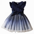 thumbnail image 1 of Kogui Tutu Dresses for Toddler Girls Girls Dresses Tie Back Tiered Ruffle A-Line Flowy Dress Summer Sleeveless Sundress 5T 6T (Blue,5-6 Years), 1 of 4