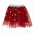 thumbnail image 1 of Kogui Tutu Girls Skirt Layered Tulle Fluffy Tutu Skirt Princess Dancing Ballet Underskirt Size 7-8T (Wine,7-8 Years), 1 of 7