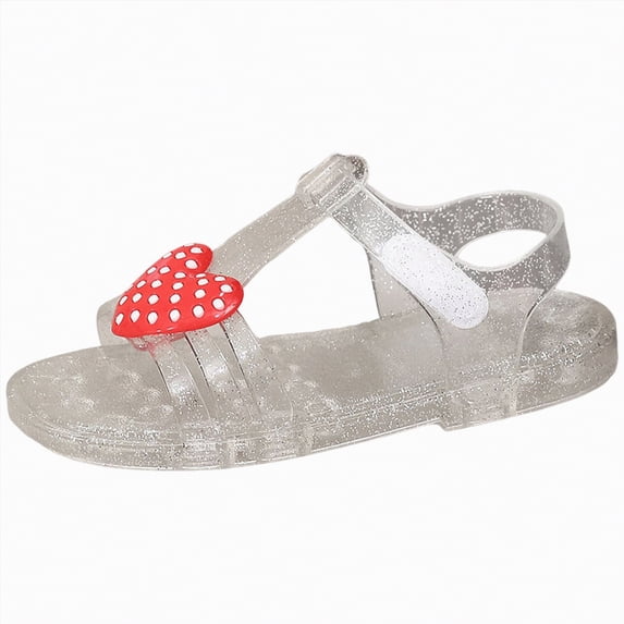 Kogui Tween Shoes Girls' Princess Mary Jane Flats Jelly Shoes for Dress-Up Dance Party Cosplay Size 2 (White,Big Kids 2)