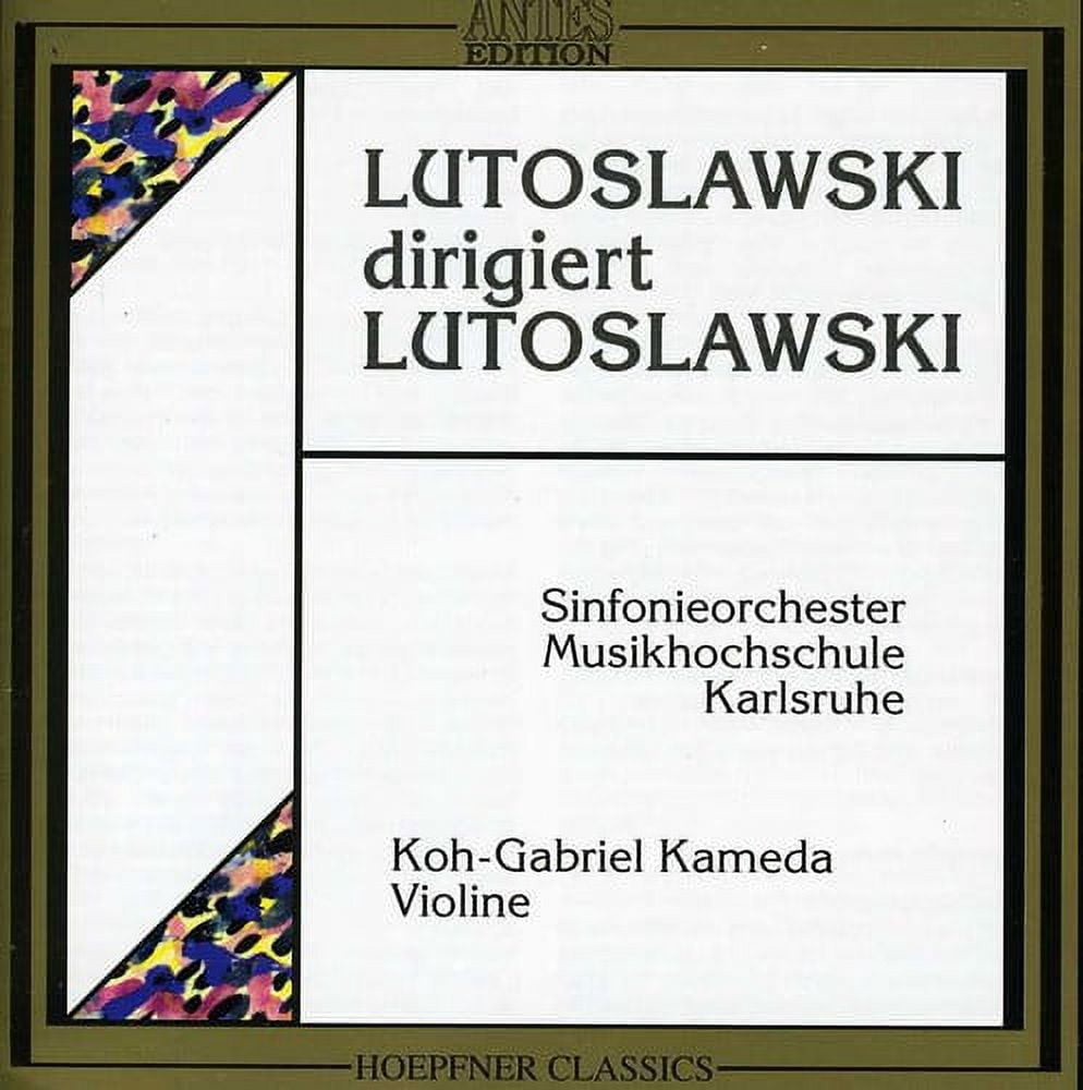 Koh Gabriel Kameda - Lutoslowski Dir Lutoslowski - Music & Performance - CD