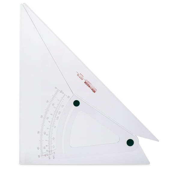 Koh-I-Noor 12" Professional Adjustable Triangle, Clear Acrylic, 1 Each