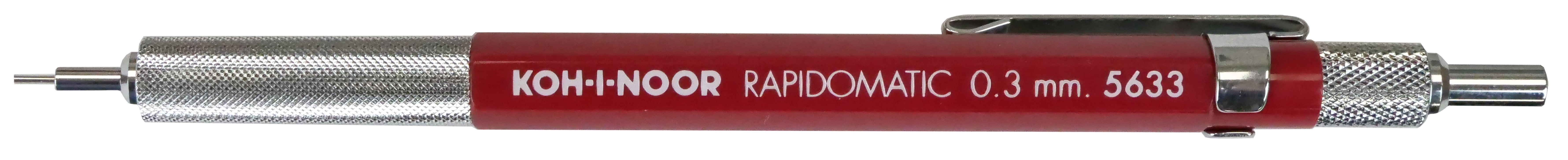 Koh-I-Noor 3mm lead Rapidomatic Mechanical Pencil, Red, Blister Carded, 1 Each