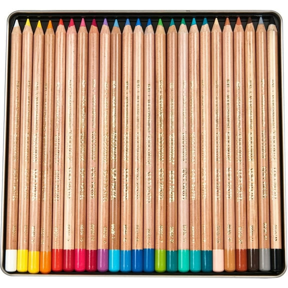 Koh-I-Noor Gioconda Soft Pastel Pencil Set, 36/Each Packed in Tin, Assorted Colored Pencils (FA8828.36)