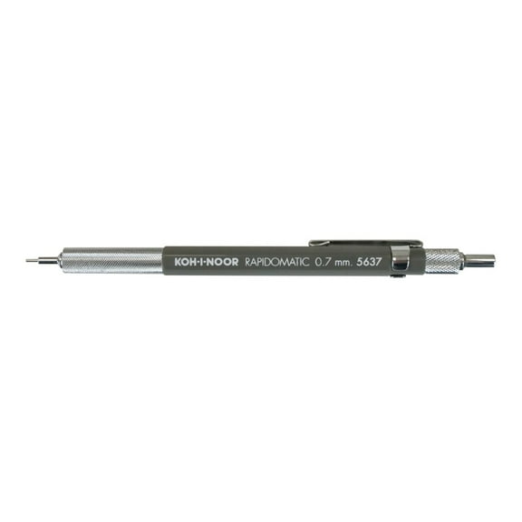 Koh-I-Noor .7mm lead Rapidomatic Mechanical Pencil, Gray, 1 Each