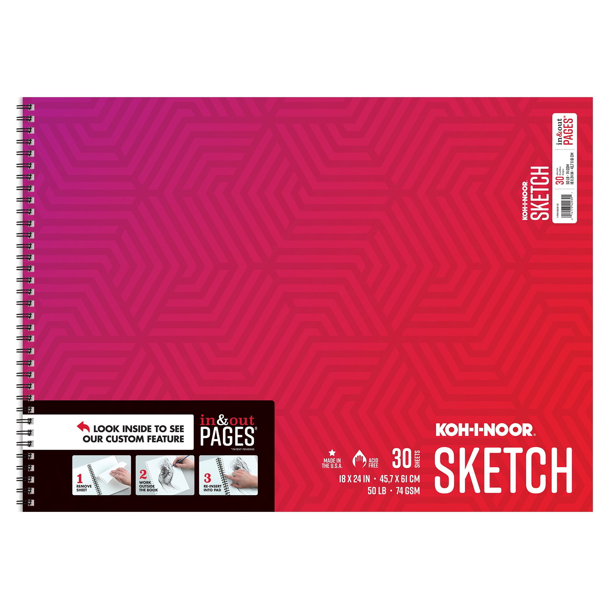 Norberg & Linden Sketch Pad Premium 100 Sheets 60 lbs High Quality J0