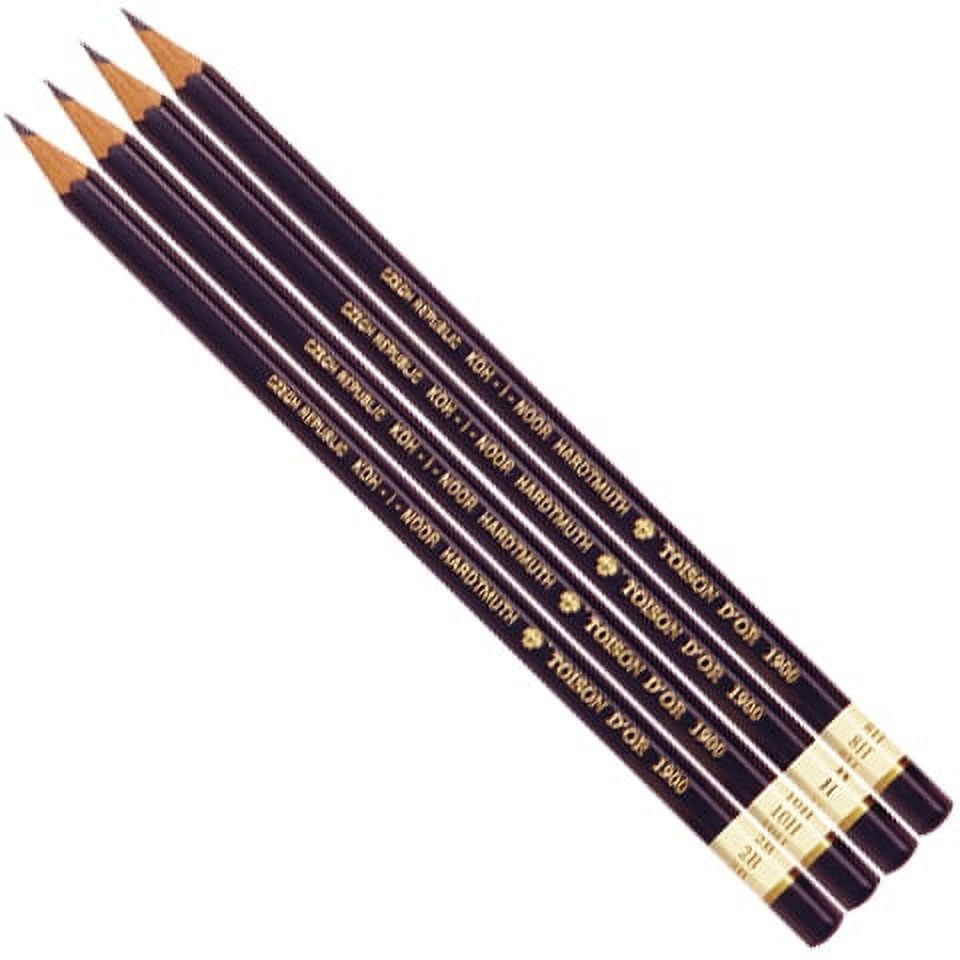 Koh-I-Noor Toison D'or 1900 - Set 12 Matite Grafite Da 8B A 2H In Latta | Per Artisti, Scuola E Ufficio - 2