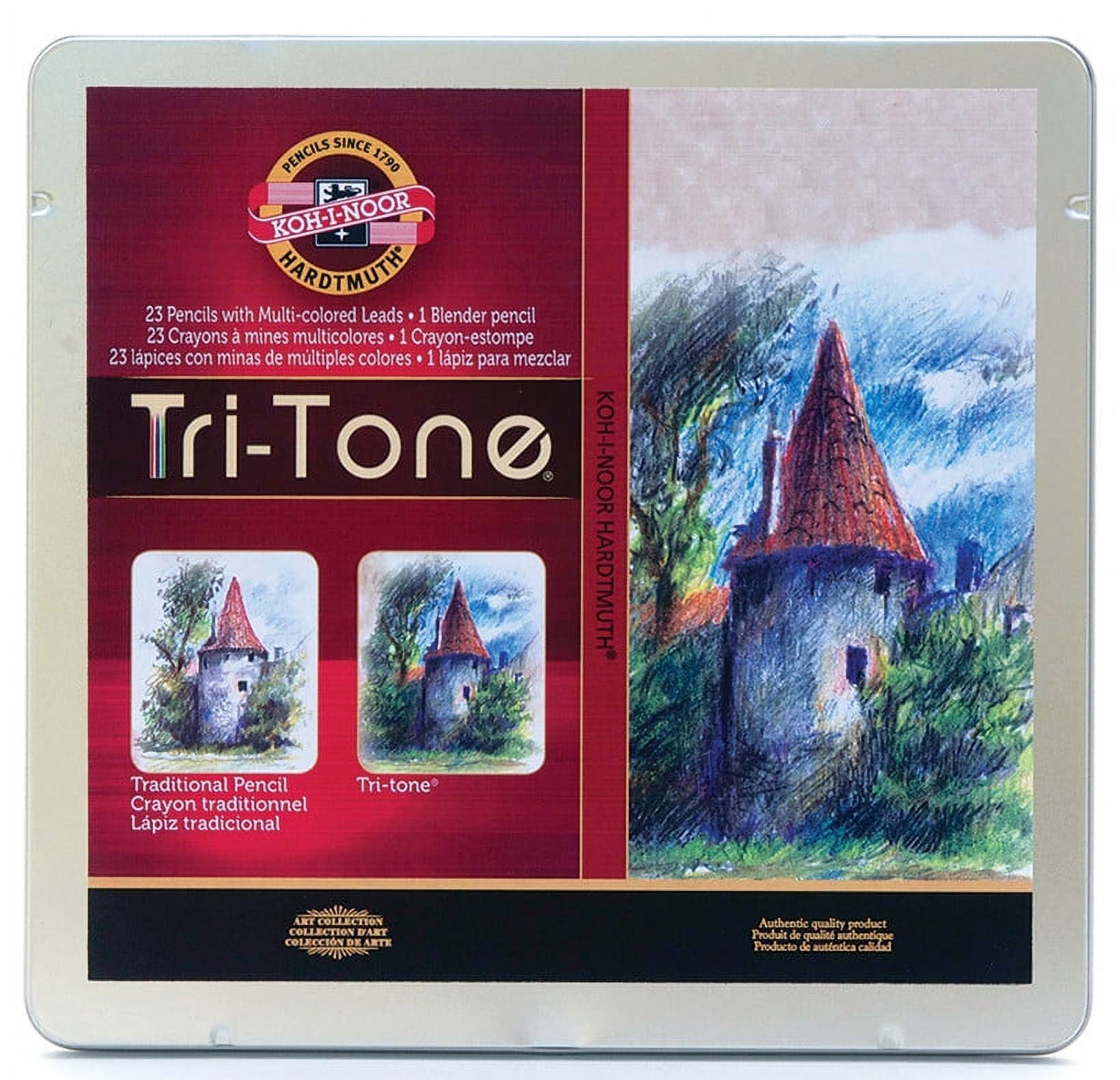 Koh-I-Noor Tritone Artist Color 24 Piece Pencil Set