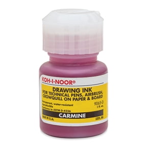 Koh-I-Noor Water-Resistant Drawing Ink - 1 oz, Carmine Red