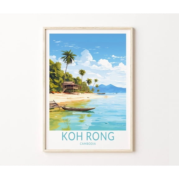Koh Rong Cambodia Travel Wall Decor Home Decor