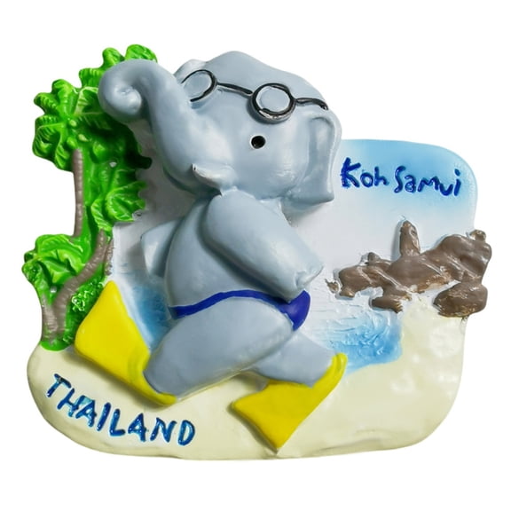 Koh Samui Thailand 3D Fridge Magnet Souvenir Gift,Resin Handmade Thailand Refrigerator Magnet Home Decoration Collection