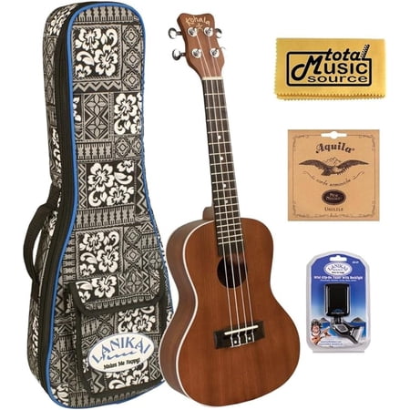 Kohala AKAMAI Concert A/E Ukulele,Gigbag,Strings,Tuner,TMS Cloth,AK-CAE