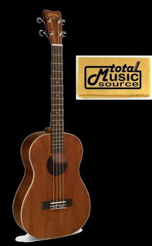 Kohala AKAMAI Concert Acoustic Electric Ukulele, TMS Polishing Cloth,AK-CAE