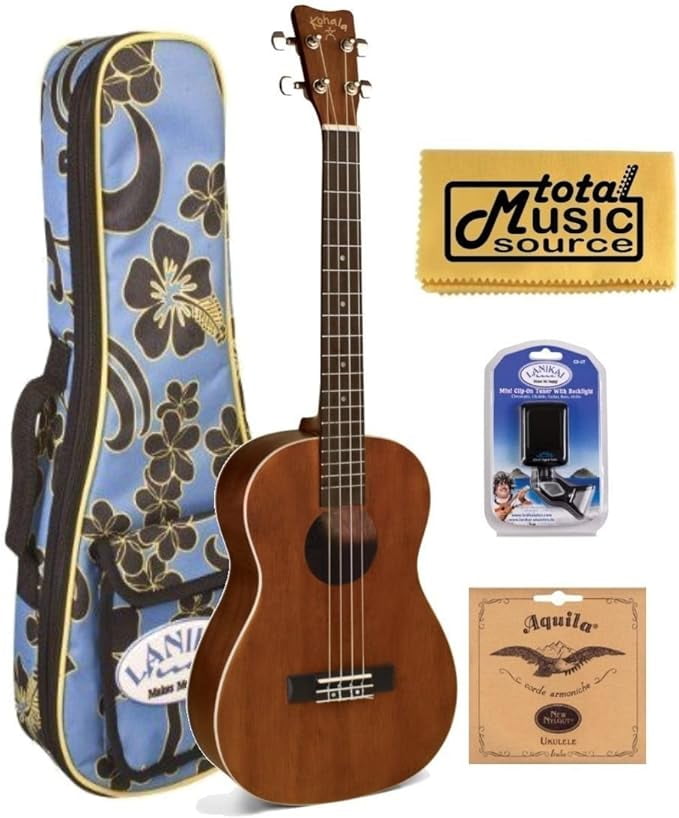Kohala AKAMAI Concert Ukulele,Gig Bag,Tuner,Strings,TMS Polishing Cloth , AK-C