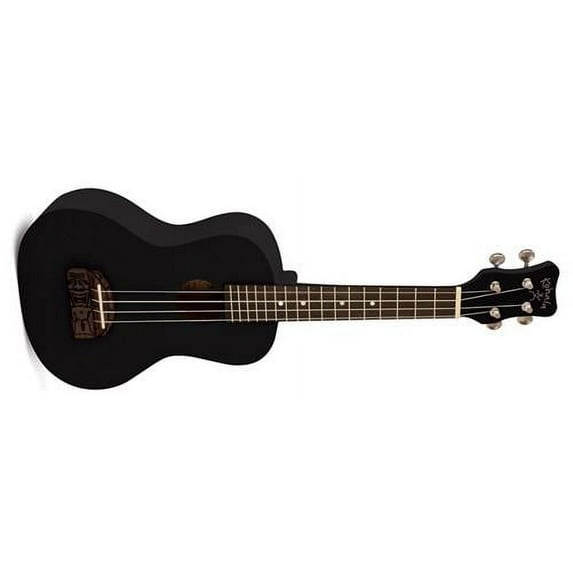 Kohala Tiki Concert Ukulele Black