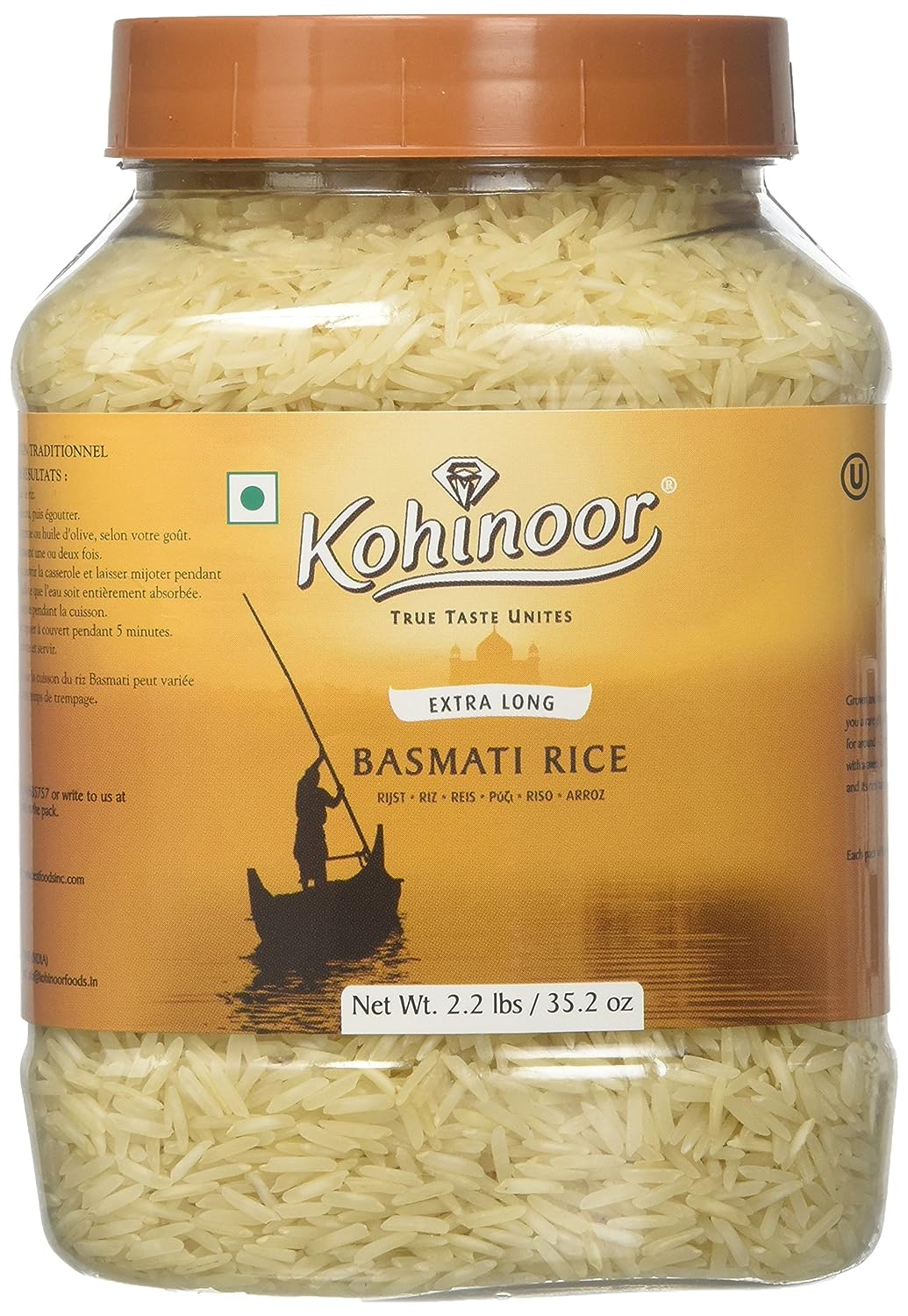 Kohinoor Gold Extra Long Basmati Rice (Jar) 2LB