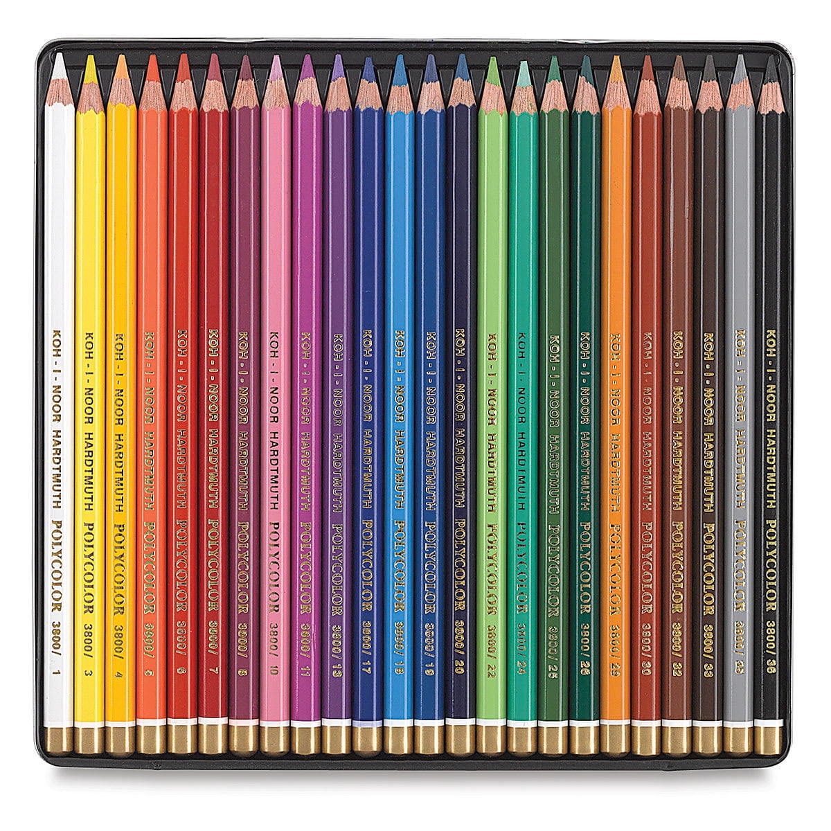 Kohinoor Polycolor Artist Color Pencil Tin Set - 24 pieces