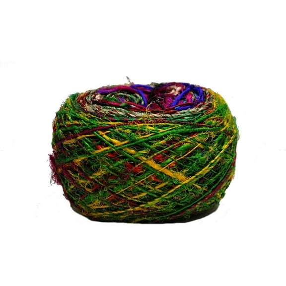 Kohinoor Recycled Sari Silk Yarn - Multicolor 100 Grams