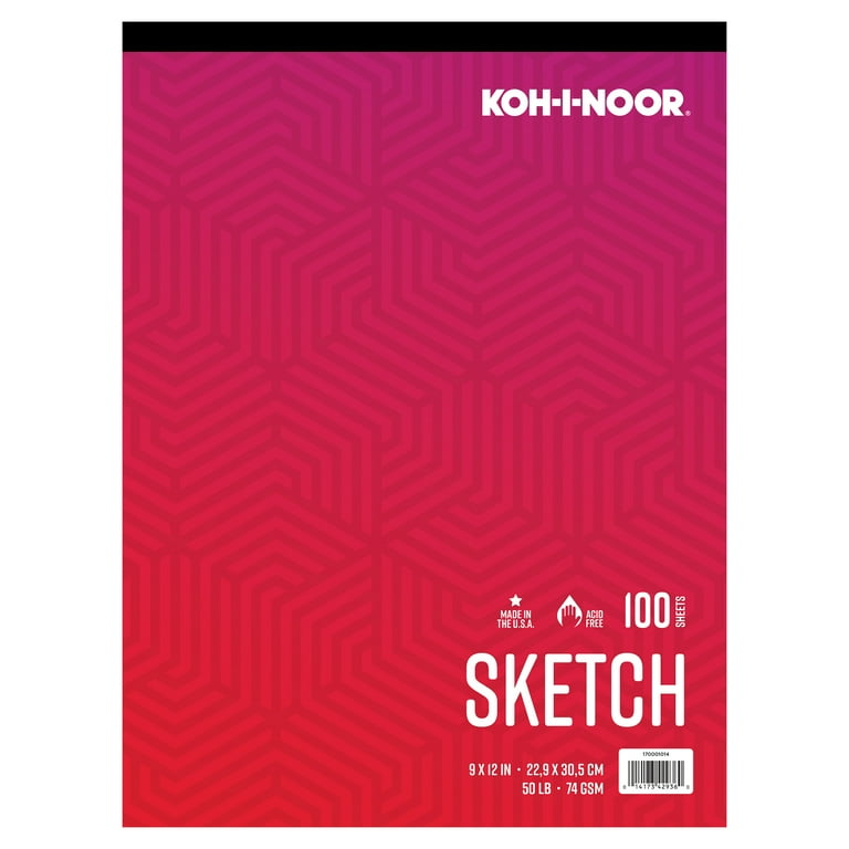 Koh-I-Noor Sketch Paper 100 / 9 x 12 / Tape Bound Pad