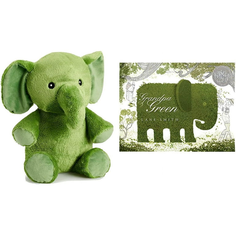 Kohl s Grandpa Green Elephant a12 Plush Book Set Stuffed Animal Lane Smith