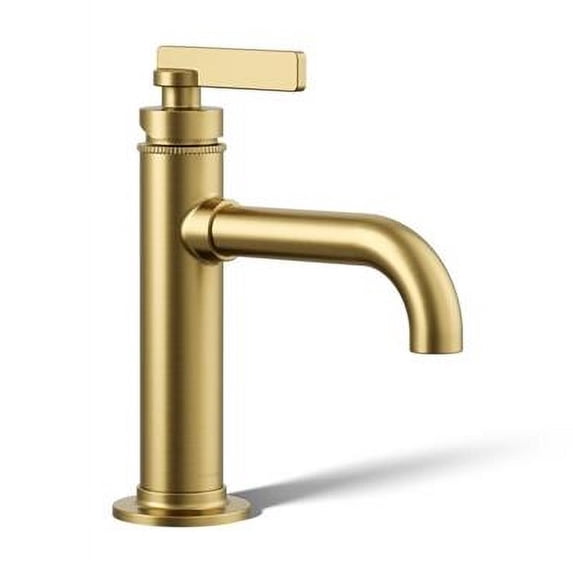 Kohler 1.2 GPM Castia by Studio McGee Single-Handle Bathroom Sink Faucet - Vibrant Brushed Moderne Brass