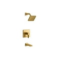 thumbnail image 1 of Kohler  1.75 GPM Parallel Rite-Temp Bath & Shower Trim Kit - Vibrant Brushed Moderne Brass, 1 of 7