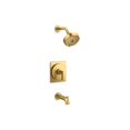 thumbnail image 1 of Kohler  1-Handle 2.5 GPM Castia by Studio McGee Rite-Temp Bath & Shower Trim Kit - Vibrant Brushed Moderne Brass, 1 of 1