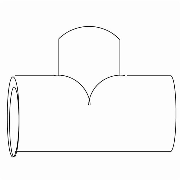 Kohler 94313 1 x 1 x 1.25 in. PVC Bull Head Tee Fitting