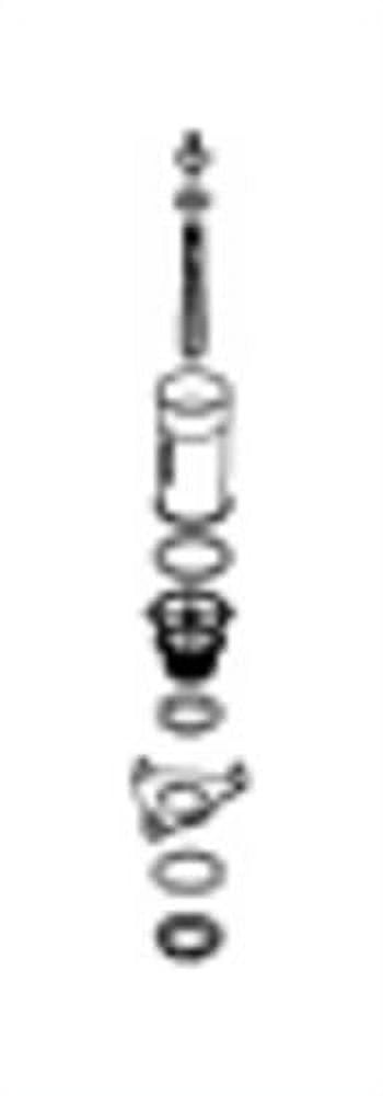 Kohler 1.28 GPF Black Plastic Flush Valve Kit