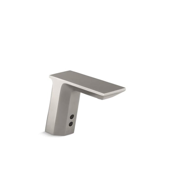 Kohler 13466-VS Touchless Single-Hole Lavatory Faucet with Insight Sensor Technology & Temperature DC-Powered Mixer, 0.5 GPM - Vibrant Stainless