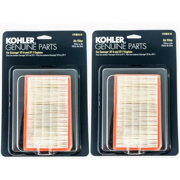 Kohler 14 083 01-S1 Pack of 2 Air Filters