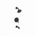 thumbnail image 1 of Kohler  2.5 GPM Tone Rite-Temp Pressure-Balancing Bath & Shower Faucet Trim Set - Matte Black, 1 of 1