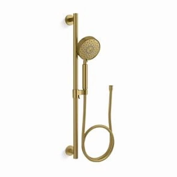 Kohler 22178-2MB 2.5 GPM Purist Four-Function Hand Shower Kit - Vibrant Brushed Moderne Brass
