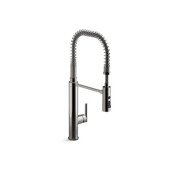Kohler 24982-TT Purist Semi-Professional Kitchen Sink Faucet with Three-Function Spray Head - Vibrant Titanium