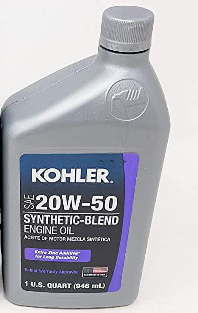 Kohler Synthetic Blend Motor Oil 20W-50, 1 qt