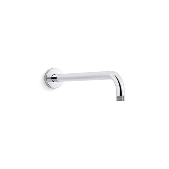 Kohler 15.5 in. Statement Wall-Mount Single-Function Rainhead Arm & Flange - Vibrant Brushed Bronze