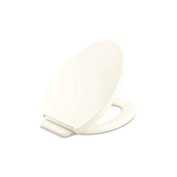 Open Box Kohler 26801-96 Impro Readylatch Quiet-Close Elongated Toilet Seat - Biscuit