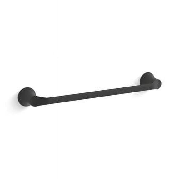 Kohler 27393-BL 18 in. Simplice Towel Bar - Matte Black